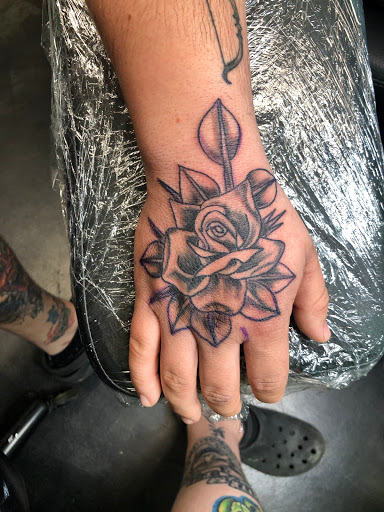 Explore arm tattoo cover up ideas, creative tattoo ideas in Meridian, available at Creative Pain Tattoo Studio