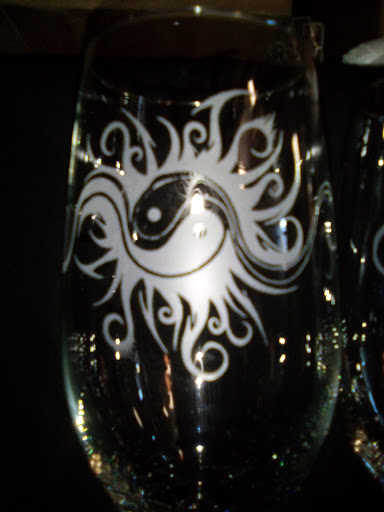 Frost Fire Etched Glass
