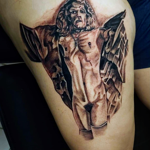 Explore forearm christian tattoo ideas, creative tattoo ideas in Lake Wales, available at Body Armor Tattoo & Piercings
