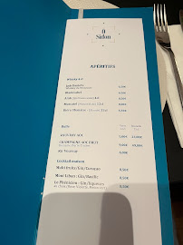 Carte du Restaurant Ô Sidon à Tours