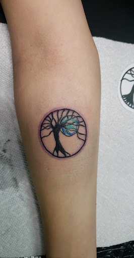 Explore dog name tattoo ideas, creative tattoo ideas in Springfield, available at Area 51 Tattoo