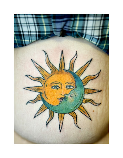 Explore santa tattoo ideas, creative tattoo ideas in Greenfield Center, available at Apothecary Ink