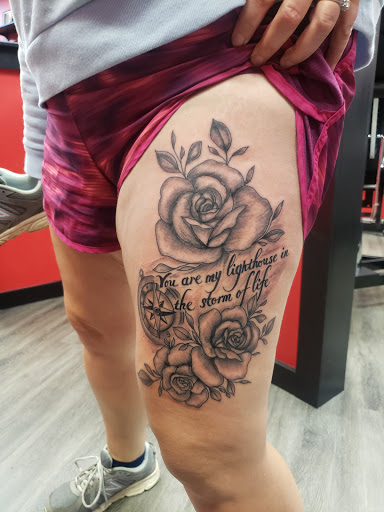 Explore new born tattoo ideas, creative tattoo ideas in Milford, available at Boston John Tattoos