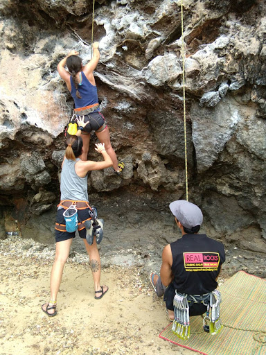 Real Rocks Climbing School, rock climbing Krabi, Railay Beach