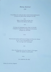 Menu du La cave d'Agnes à Fitou