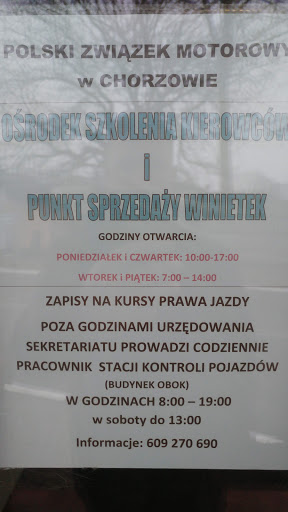 Polski Związek Motorowy Ośrodek Szkolenia Kierowców