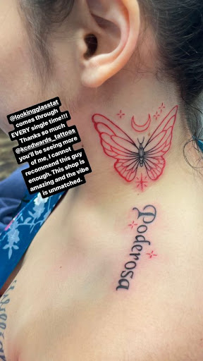 Explore designer tattoo ideas, creative tattoo ideas in Topeka, available at Looking Glass Tattoo & Gallery