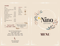 Menu / carte de Nino Agriturismo à Capranica Prenestina