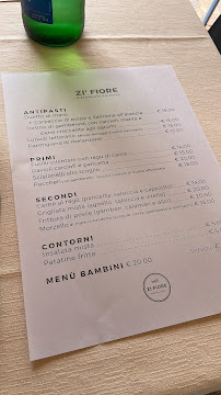 Carte du Zi Fiore Ristorante Pizzeria à Paestum