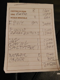 Ristorante la Campana à Rome menu