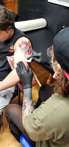 Explore hip bone tattoo ideas, creative tattoo ideas in Valparaiso, available at Elysium Studios