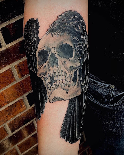Explore cool upper arm tattoo ideas, creative tattoo ideas in Stevens Point, available at Black Rabbit Tattooing