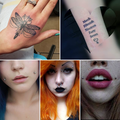 Explore cheek small bum tattoo ideas for females, creative tattoo ideas in Elko, available at Tom Custom Tattoos and Body Piercing Studio
