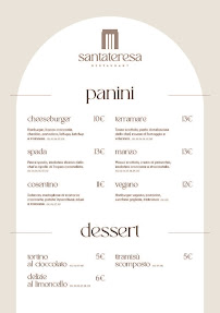 Menu / carte de Santateresa Restaurant à Cosenza