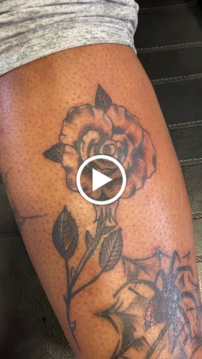 Explore hibiscus flower tattoo ideas, creative tattoo ideas in Jacksonville, available at Renegade Art Studio LLC