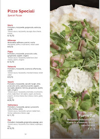 Pizzeria Delfino à Monticelli d'Ongina (le menu)