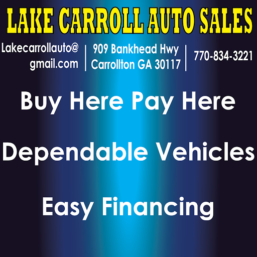 Used Car Dealer «Lake Carroll Auto Sales», reviews and photos, 909 Bankhead Hwy, Carrollton, GA 30117, USA