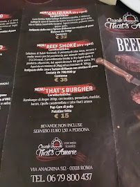 Casale That's Amore à Rome menu