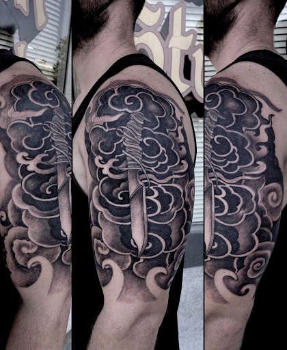 Explore tattoo on shoulder ideas, creative tattoo ideas in Clarksburg, available at Art & Soul Studio Of Tattoo