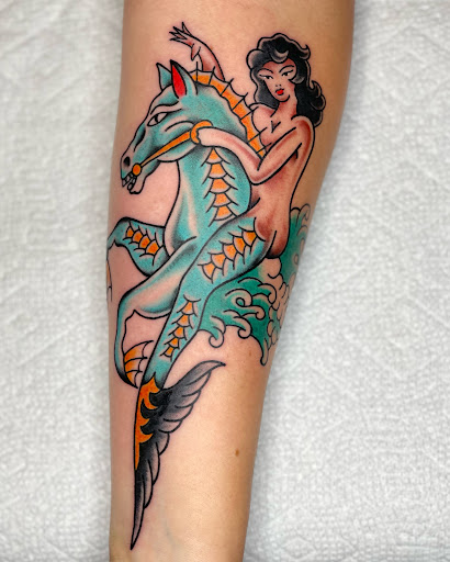 Explore jesus fish tattoo ideas, creative tattoo ideas in West Palm Beach, available at Water Street Tattoo Inc