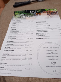 Menu / carte de Restaurant du Lac à Luxeuil-les-Bains