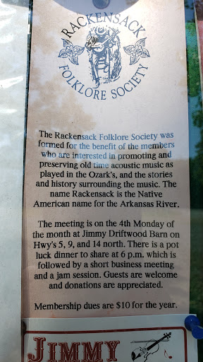 Live Music Venue «Jimmy Driftwood Music Barn», reviews and photos, 19775 AR-5, Mountain View, AR 72560, USA