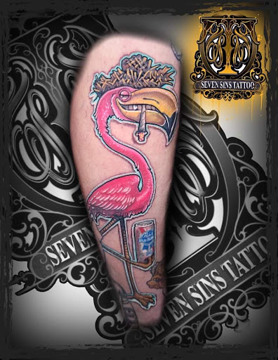 Explore back of forearm tattoo ideas, creative tattoo ideas in Sarasota, available at SEVEN SINS Tattoo Studio