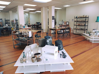 The pottery studio