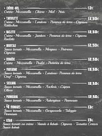 Menu / carte de Pizza del mia à Carignan