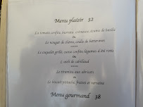 Restaurant français La Tulipe Noire à Fleury (le menu)