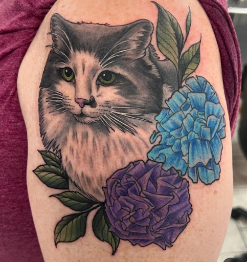 Explore tattoo sleeve filler ideas for men, creative tattoo ideas in Palmyra, available at Muse Tattoo & Body Piercing