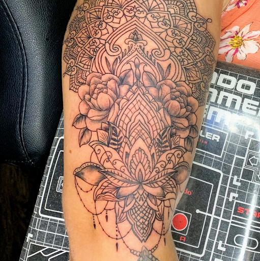 Explore male forearm tattoo ideas, creative tattoo ideas in Belmont, available at Phoenix Tattoo