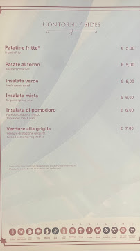Le Quattro Fontane à Taormina menu