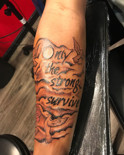 Explore sleeve tattoo background ideas, creative tattoo ideas in Lexington, available at LexInk Tattoo