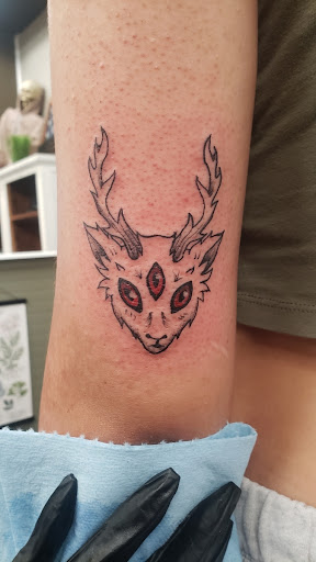 Explore sunflower and roses tattoo ideas, creative tattoo ideas in Weatherford, available at Old Souls Ink