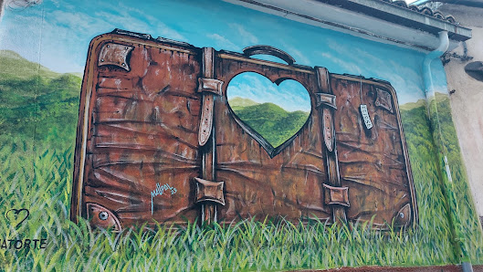 Murales Pescocanale Via dei Merli, 7, 67053 Pescocanale AQ, Italia