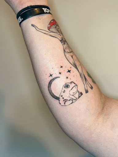 Explore feminine arm tattoo ideas, creative tattoo ideas in North Bend, available at Moonfall Tattoo Boutique