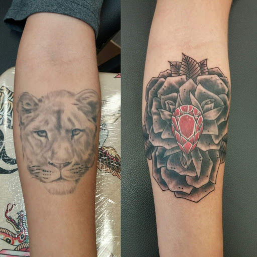 Explore batman and joker tattoo ideas, creative tattoo ideas in Fort Smith, available at River Valley Tattoos LLC