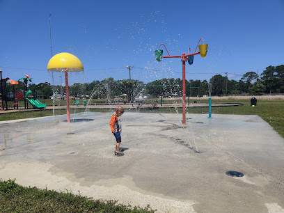 Splash pad and playground