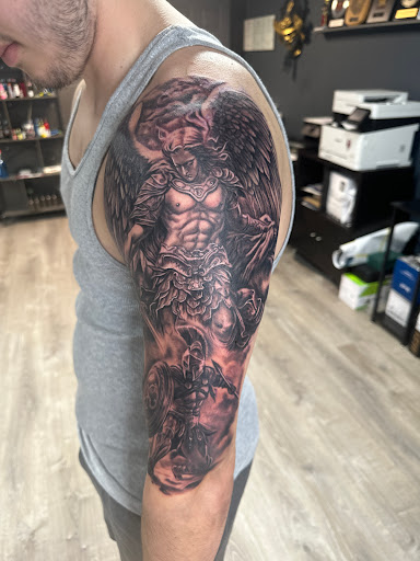 Explore back tattoo ideas, creative tattoo ideas in Katy, available at Family Tattoo Studio