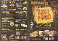 Asay food à Clermont-l'Hérault carte