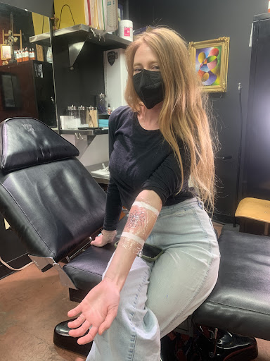 Explore mardi gras mask tattoo ideas, creative tattoo ideas in Sedona, available at Physical Graffiti Tattoo