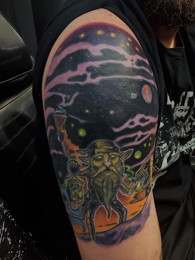 Explore libra scale tattoo ideas, creative tattoo ideas in Cordova, available at The Rook x Raven Tattoo Creative