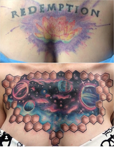 Explore girly tattoo ideas for a sleeve, creative tattoo ideas in Goshen, available at Lady Luck Studio