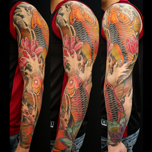 Explore bird family tattoo ideas, creative tattoo ideas in Miami, available at Green Machine Tattoos & Body Piercing