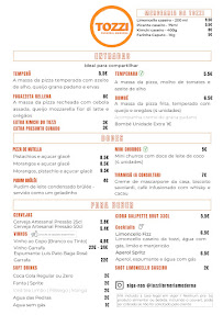 Menu du Tozzi Forneria Moderna à Lisbon