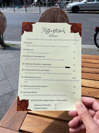 Restaurant de spécialités du Moyen-Orient Salamat à Berlin - menu / carte