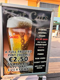 Fat Cats on the Marina à Albufeira menu