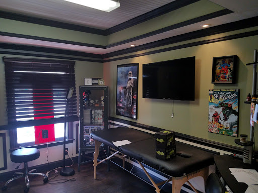 Explore hell hound tattoo ideas, creative tattoo ideas in Atlanta, available at Apocalypse Tattoo Co