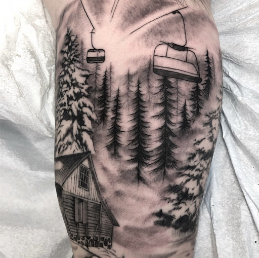 Explore nice arm tattoo ideas, creative tattoo ideas in Denver, available at Think Tank Tattoo